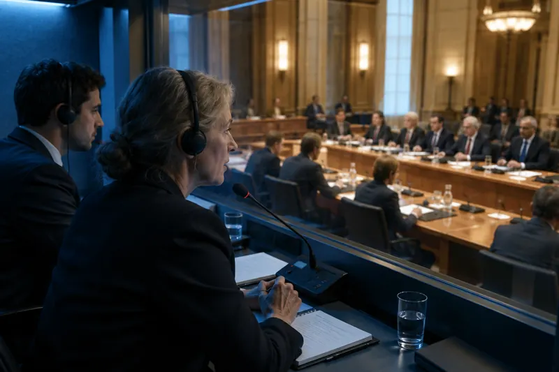 Interpretación de conferencias desde la cabina