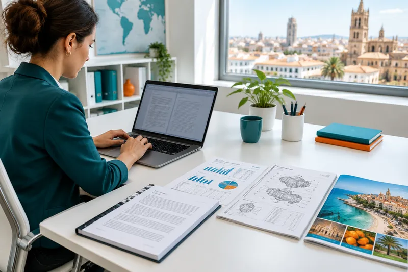 Traductrice spécialisée avec contrat, rapport financier, manuel technique et brochure touristique