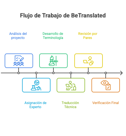 Servicios de traducción de informes de síntesis química